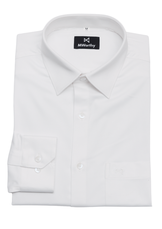 Buy Bamboo Fabric Premium White Color Shirts | MWorthy