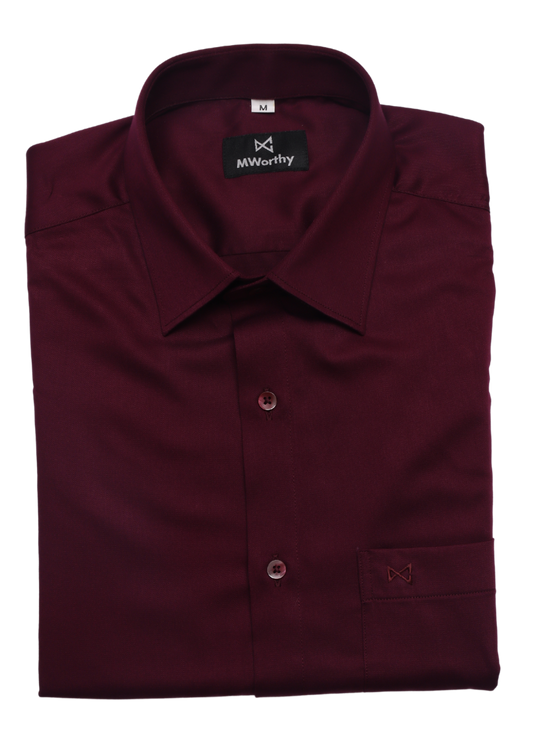 Buy Bamboo Fabric Premium Maroon Color Shirts | MWorthy